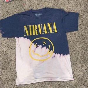 Custom bleached nirvana tee